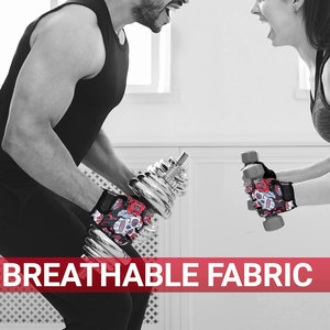 2025 guantes de gimnasio personalizados para hombres medio dedo cuero ejercicio entrenamiento Palma protección para levantamiento de pesas y entrenamiento de ciclismo - Product Image 6