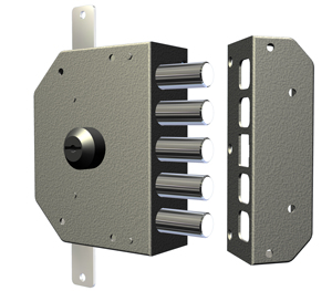 Serratura per Legno con Applicazione Cilindro/Pompa Trip. Arte. 3200 C E.60,5 Sx - Product Image 1