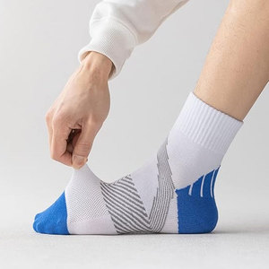 Calcetines Deportivos Delgados para Hombre, hasta el Tobillo, para Correr, Senderismo, con Amortiguación, Ventilación y Rendimiento - Product Image 4