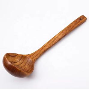 ช้อนไม้คุณภาพเยี่ยม ทนทาน เป็นมิตรกับสิ่งแวดล้อม อุปกรณ์ครัว สำหรับคน ต้ม ทำอาหาร ตักซุป ช้อนเสิร์ฟ ขนาดตามสั่ง - Product Image 5