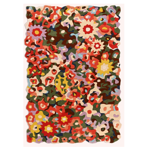 Alfombra con mechones de lana con patrón Floral moderno, bonita alfombra circular con tamaño personalizado, suelo para el hogar, alfombras de área india, conjuntos de cualquier logotipo de diseño - Product Image 1