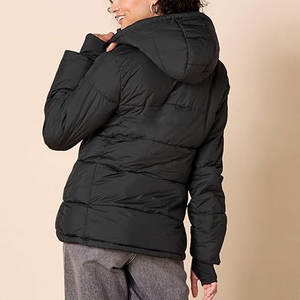 แจ็กเก็ตแบบขนเป็ดผ้าเดนิมสำหรับผู้ชายเสื้อโค้ทซิปหน้ามีซิปตั้งได้เสื้อโค้ทกันหนาวแบบวินเทจ - Product Image 3