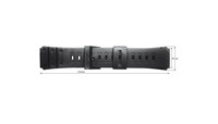 Bracelet de montre en caoutchouc 127F1 de haute qualité, classique, unisexe, noir, élastique, respirant, résistant à l'eau, sport, réglable, 18-20 mm, personnalisé