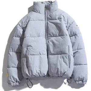 Chaqueta para hombre Chaquetas acolchadas de burbujas de material de nailon transpirable relleno personalizado para hombre Chaquetas de hombre de talla grande Producto OEM chaquetas para hombre - Product Image 6