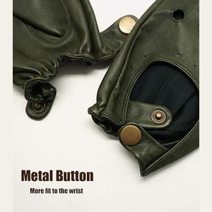 Gants de conduite classiques en cuir véritable: gants de conduite en cuir de haute qualité, respirants et élégants. Personnalisation complète OEM/ODM. - Product Image 3