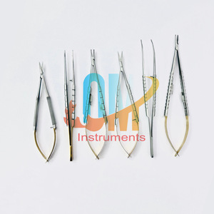 TC castroviejo ชุดเครื่องมือผ่าตัดขนาดเล็ก5ชิ้นคีมยึดเข็มสแตนเลสสตีลเกรดทางการแพทย์ - Product Image 6