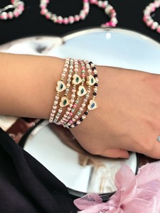 Pulsera Bohemia DAFNI BIG PAZAR con Cuentas, Piedras Naturales y Microincrustaciones de Aleación de Metales Preciosos, Unisex, Regalo de Estambul - Product Image 4