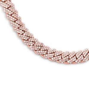 Cadena cubana de lujo en oro de 10K con diamantes brillantes cultivados en laboratorio, collar helado de gama alta, joyería para hombre, estilo Hip Hop y moda - Product Image 5