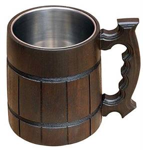 Handmade Wooden Barrel <b>Beer</b> Mug - Product Image 4