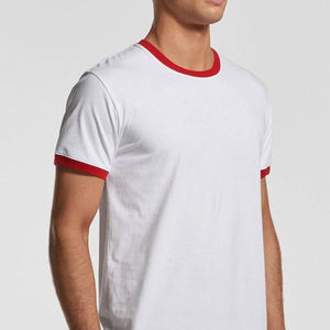 Ringer personalizado hombres de gran tamaño camisetas algodón Ringer camiseta peso pesado suelta ajuste camisetas Unisex básico Tops para hombres mujeres - Product Image 5