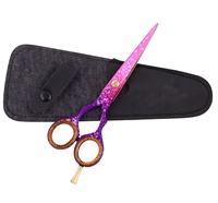 Best Company Pissco pour ciseaux de barbier rose | Ciseaux de barbier ciseaux de coupe de cheveux | Ciseaux de barbier 7 pouces fabriqués au Pakistan