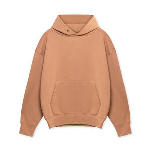 600 Gsm français Terry hommes à capuche à la mode solide motif brodé fermeture éclair sweat hiver lourd blanc numérique - Product Image 6
