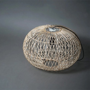 โคมไฟแขวนทำจากไม้ไผ่หวายสไตล์วินเทจแบบเรียบง่ายโคมไฟลอฟท์ของตกแต่งบ้านบ้านคาเฟ่ร้านอาหารโคมไฟระย้า LED - Product Image 3