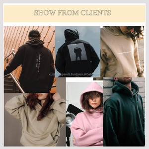 Sudadera con Capucha para Hombre, de Algodón Grueso y de Alta Calidad, Estilo Francés, Personalizada, con Hombros Caídos, de Felpa, Talla Grande - Product Image 3