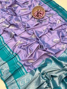 Estilo Kanchipuram, función de matrimonio, sirvienta especial para novia, último diseño, trabajo bordado a mano, fácil de usar, Sari con pieza de blusa - Product Image 4