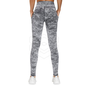 Seamless Casual Summer Women's Sublimation Leggings-Breathable Anti-Bacterial Cotton/Bamboo Active Wear for Yoga & Workout - Product Image 3