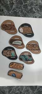 2026 New Designer Hand Tooled 100% Genuine Leather Eco-Friendly <b>Case</b> Western Style Outdoor Kitchen Use Folding Stylish High - Product Image 3