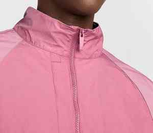 Veste coupe-vent unisexe rose unie |   Veste de sport légère pour l'extérieur - Product Image 3
