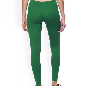 Elastic Waist High Ankle Solid Yoga <b>Leggings</b> for <b>Women</b> with Scrunch Butt Custom Color <b>Seamless</b> Sports Tights - Product Image 3