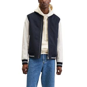 Veste universitaire imperméable à col montant personnalisée OEM, école, collège, baseball, lettreman pour hommes, logos brodés, respirante - Product Image 5