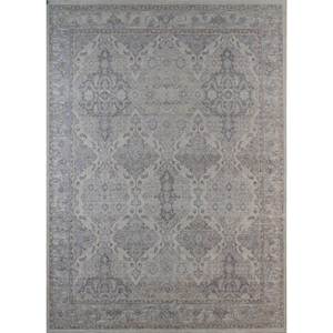 Tapis en laine noué à la main Erbe Ivory, motif médaillon 3D/abstrait rectangulaire, pour salon, tapis tressé pour décoration de pièce personnalisée - Product Image 1