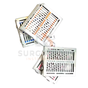 Caja de bandeja de casete de esterilización Dental de tipo desmontable Fuente de alimentación manual de capacidad alemana de 15 instrumentos de SurgiRight - Product Image 2