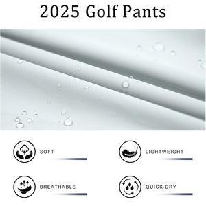 Customized Lightweight <b>Summer</b> Golf Trousers Moisture Wicking Spandex Polyester Casual Quick Dry Stretch Jogger <b>Pants</b> for <b>Men's</b> - Product Image 5