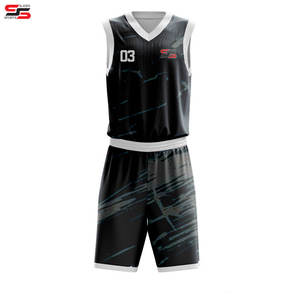 Juego de uniformes de baloncesto de primera calidad, camisetas y pantalones cortos de secado rápido con impresión por sublimación personalizada con nombre y logotipo del equipo en blanco - Product Image 4