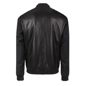 Veste en cuir décontractée d'hiver pour hommes, vêtements en tissu de haute qualité à coupe ajustée - Product Image 3