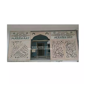 ประตูทางเข้าบ้านหินอ่อนหินธรรมชาติแกะสลักด้วยมือ - Product Image 5