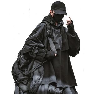 Invierno nuevo OEM al por mayor logotipo personalizado Techwear Sudadera con capucha moda al aire libre Vintage chaqueta logotipo personalizado hombres sudaderas con capucha y sudaderas - Product Image 3