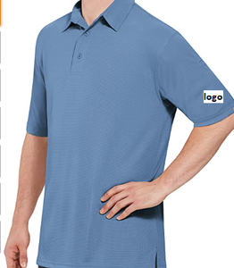 ร้อนขายผู้ชายขนาดใหญ่และสูงขนาดใหญ่และสูงมืออาชีพเสื้อโปโล100% โพลีเอสเตอร์นำเข้าปุ่มปิดเครื่องซักผ้า - Product Image 6