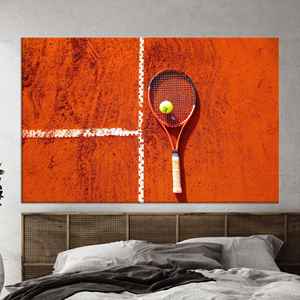 Impression sur toile d'art tennis inspirant : Sublimez votre espace avec passion, TOILE ENVELOPPEE - Product Image 1