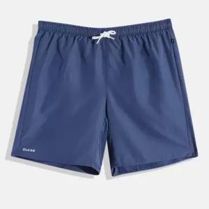 Pantalones cortos de playa deportivos de secado rápido informales sueltos cortos de seda de hielo de cinco puntos simples, pantalones cortos sólidos hasta la rodilla para hombre - Product Image 4