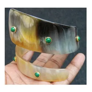 Antique Handcrafted Buffalo Horn Snack Spiral Bangle Bracelets Women fashion Accessories / Ladies Handmade Bone Indian jewelry
