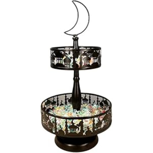 <b>Gold</b> Home Table Decorative <b>Cake</b> Stand Home Table <b>Top</b> Cupcake Dessert Serving Stand Ramadan Eid Decorative Stand in Best Price - Product Image 5