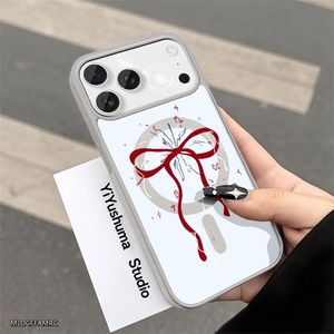 Custodia Trasparente Rossa con Anello Magnetico per iPhone 17 16 15 14 13 12 Pro Max, Cover Trasparente in PMMA - Product Image 5