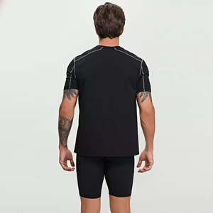 Conjunto de ropa deportiva de marca personalizada para hombre, conjuntos cortos informales de alta calidad y camisetas para fitness de verano - Product Image 3