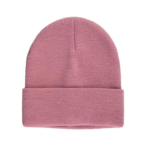 Acheter bonnet d'hiver personnalisé en coton de haute qualité pour hommes et femmes bonnet tricoté à bas prix bonnets lavés tricotés unis 2025 - Product Image 6