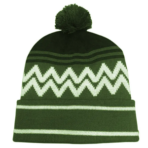 หมวกบีนนี่ถักไหมพรมคุณภาพสูงลายแจ็คการ์ดสำหรับฤดูหนาว พร้อมโลโก้สั่งทำ รุ่นใหม่ ขายดี ราคาถูก สำหรับผู้ใหญ่ - Product Image 5