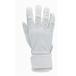 Guantes de Bateo de Béisbol de Piel de Cabra Blanca Pura con Soporte de Muñeca de Alta Tensión, Equipo de Softbol de Grado Profesional OEM - Product Image 2