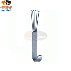 Rétracteur à griffes d'ours, rétracteur mammaire, poignée plate, 5 pointes acérées, acier inoxydable, ensemble d'instruments chirurgicaux professionnels - Product Image 2