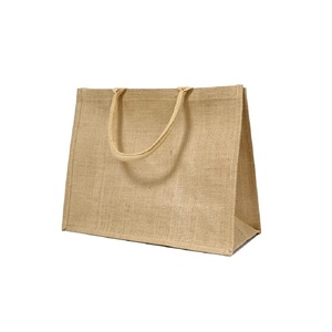 Sac à provisions en Jute 2022 naturel, nouveau Design, Direct usine fabricant, prix bon marché, 100% - Product Image 6