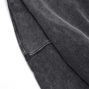 Sweat à capuche vintage délavé à l'acide pour hommes avec logo personnalisé pull en coton Style automne Hip Hop vente en gros d'impression numérique - Product Image 6