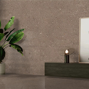 Carreaux en porcelaine émaillée aspect granit de conception italienne, brun Monaco - Product Image 1