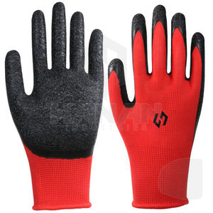 ถุงมือทำงานอุตสาหกรรมถุงมือทำงานย่นเคลือบยางระบายอากาศถุงมือทำงาน - Product Image 6