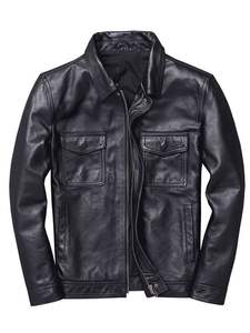 Classique élégant élégance haute qualité en cuir véritable veste intemporelle mode mat brillant durabilité accessoires de mode - Product Image 5