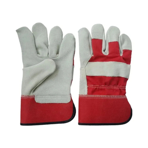 Venta de fábrica Guantes de trabajo de cuero de fábrica con cuero duradero Guantes DE TRABAJO automotrices de seguridad Guante DE SEGURIDAD Protección de manos - Product Image 6