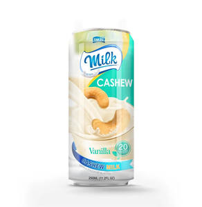 Bebida de Leche de Anacardo Nutritiva al Por Mayor OEM, Lata de Aluminio de 250 ml, Sabor a Avena, Esterilizada, Certificada por HACCP, Marca Privada Primaria, Color Bronceado - Product Image 2