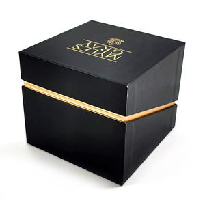 TH CB-Caja de regalo para embalaje, cierre magnético de papel negro de último diseño europeo, CB-139 - Product Image 2